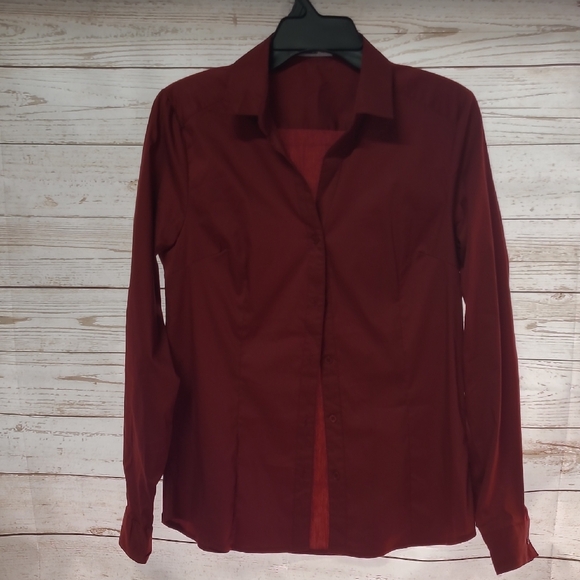Doublju Classic Maroon Shirt - Picture 1 of 6
